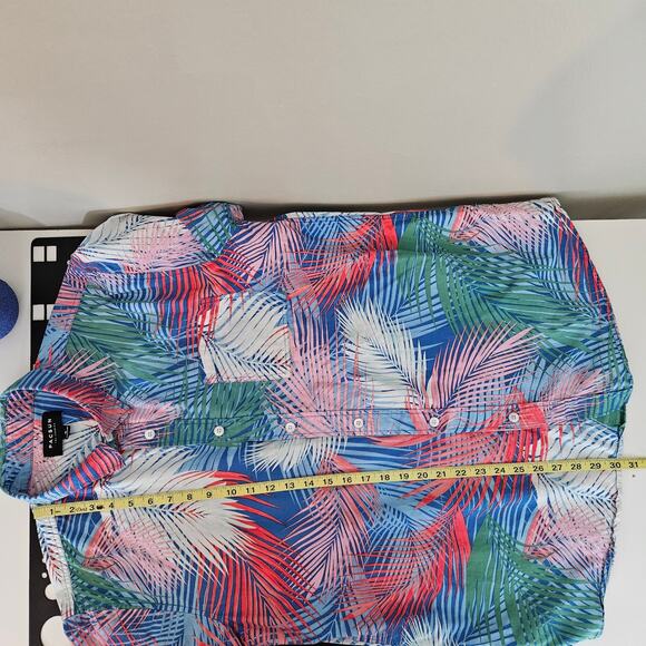 Pacsun Men's Tropical Button-up Palm Leaves Print Multicolor Shirt | XL - Picture 8 of 14
